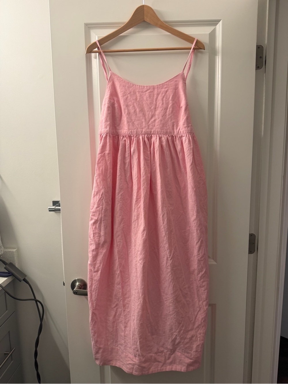 Free People Soft Pink Spaghetti-Strap Maxi Dress